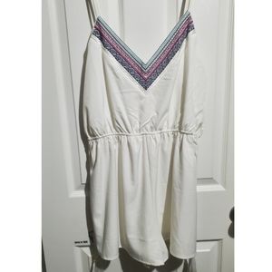 Boho Embroidered Romper